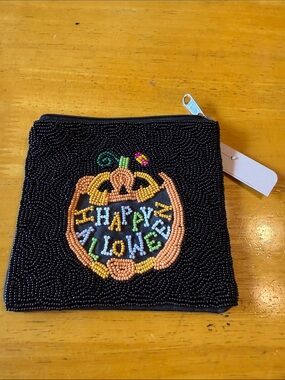 Happy Halloween coin pouch. New with tag